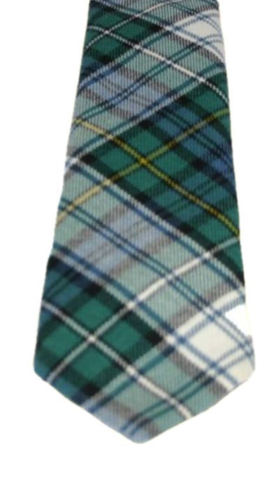Image 3 of Campbell Dress Ancient Clan Tartan Lightweight Wool Straight Mens Neck Tie