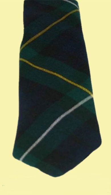 Image 2 of Campbell Of Louden Modern Clan Tartan Lightweight Wool Straight Mens Neck Tie 