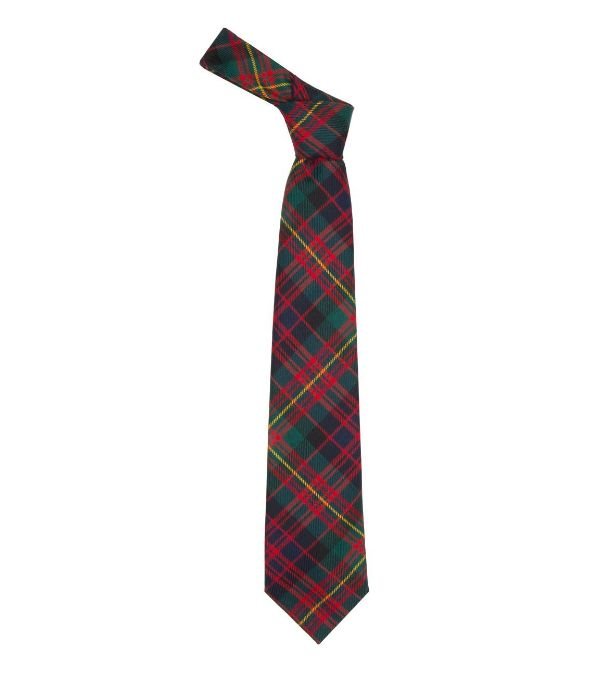 Image 1 of Carnegie Modern Clan Tartan Lightweight Wool Straight Mens Neck Tie