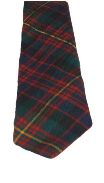 Image 3 of Carnegie Modern Clan Tartan Lightweight Wool Straight Mens Neck Tie