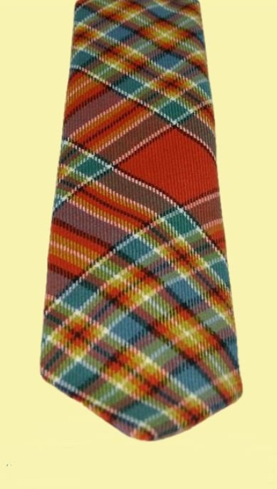 Image 2 of Chattan Ancient Clan Tartan Lightweight Wool Straight Mens Neck Tie