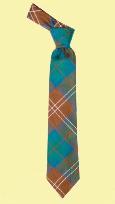 Image 0 of Chisholm Hunting Ancient Clan Tartan Lightweight Wool Straight Mens Neck Tie
