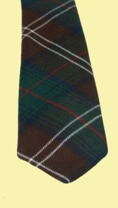 Image 2 of Chisholm Hunting Modern Clan Tartan Lightweight Wool Straight Mens Neck Tie