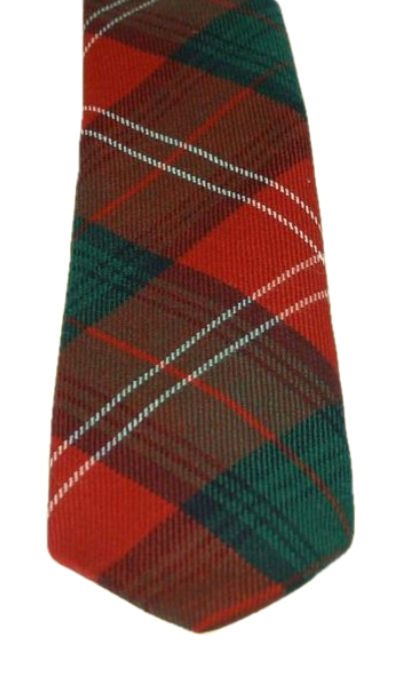 Image 3 of Chisholm Modern Clan Tartan Lightweight Wool Straight Mens Neck Tie