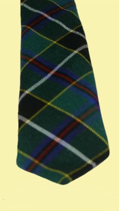 Image 2 of Cornish Hunting Modern Tartan Lightweight Wool Straight Mens Neck Tie