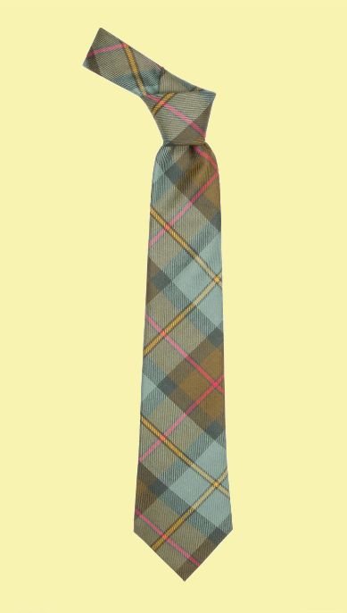 Image 0 of MacLeod Of Harris Weathered Clan Tartan Lightweight Wool Straight Mens Neck Tie