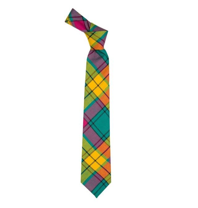 Image 1 of MacMillan Old Ancient Clan Tartan Lightweight Wool Straight Mens Neck Tie