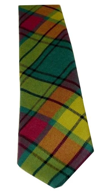 Image 3 of MacMillan Old Ancient Clan Tartan Lightweight Wool Straight Mens Neck Tie