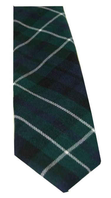 Image 3 of MacNeil Of Colonsay Modern Clan Tartan Lightweight Wool Straight Mens Neck Tie