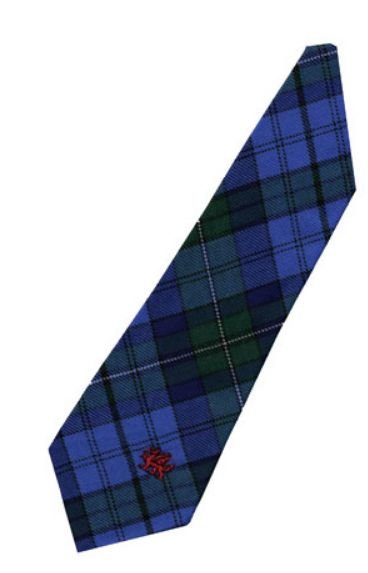 Image 3 of Ellis Bellis Welsh Tartan Worsted Wool Straight Mens Neck Tie