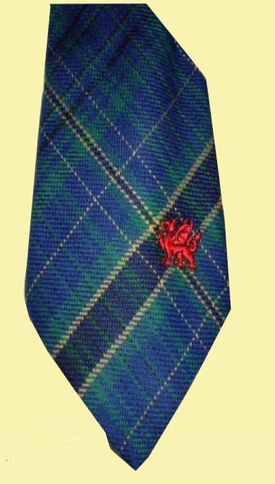 Image 0 of Eynon Beynon Welsh Tartan Worsted Wool Straight Mens Neck Tie