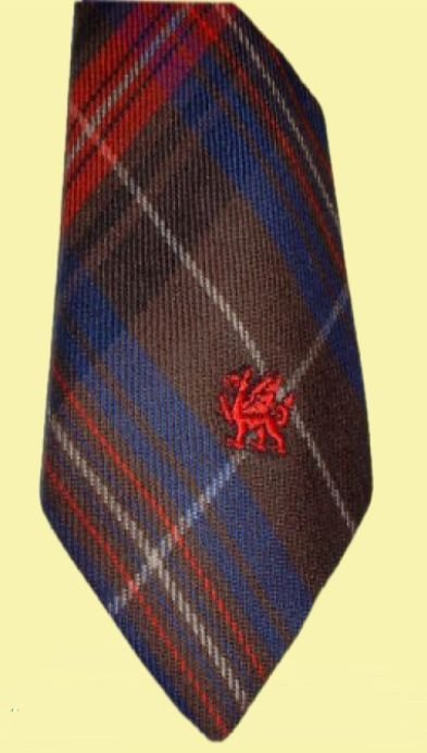 Image 0 of Griffiths Welsh Tartan Worsted Wool Straight Mens Neck Tie