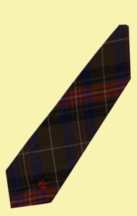 Image 2 of Griffiths Welsh Tartan Worsted Wool Straight Mens Neck Tie