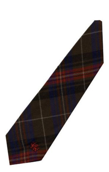 Image 3 of Griffiths Welsh Tartan Worsted Wool Straight Mens Neck Tie