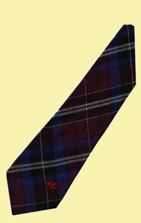 Image 2 of Gwyn Wynne Welsh Tartan Worsted Wool Straight Mens Neck Tie