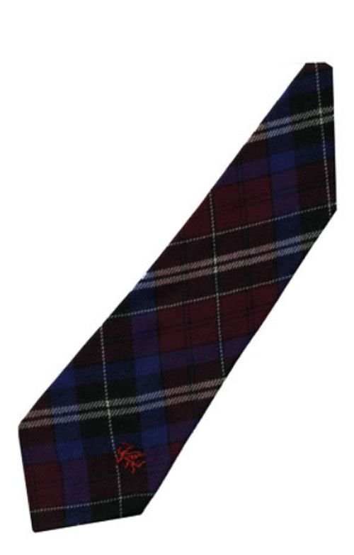 Image 3 of Gwyn Wynne Welsh Tartan Worsted Wool Straight Mens Neck Tie