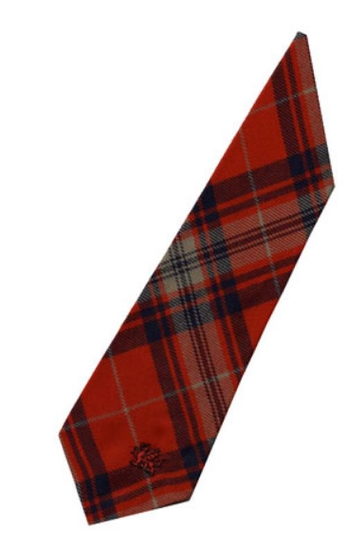 Image 3 of Harris Parry Welsh Tartan Worsted Wool Straight Mens Neck Tie