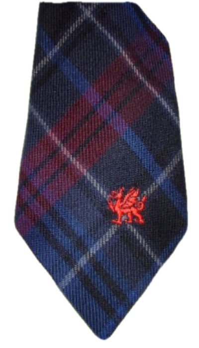 Image 1 of Hopkins Welsh Tartan Worsted Wool Straight Mens Neck Tie