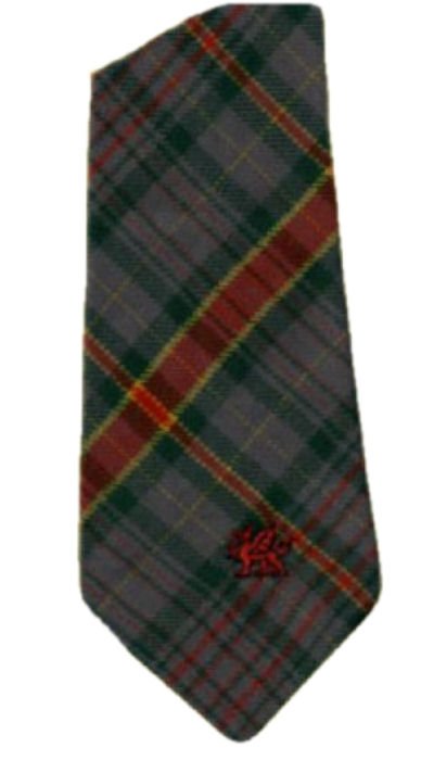 Image 1 of Howell Powell Welsh Tartan Worsted Wool Straight Mens Neck Tie