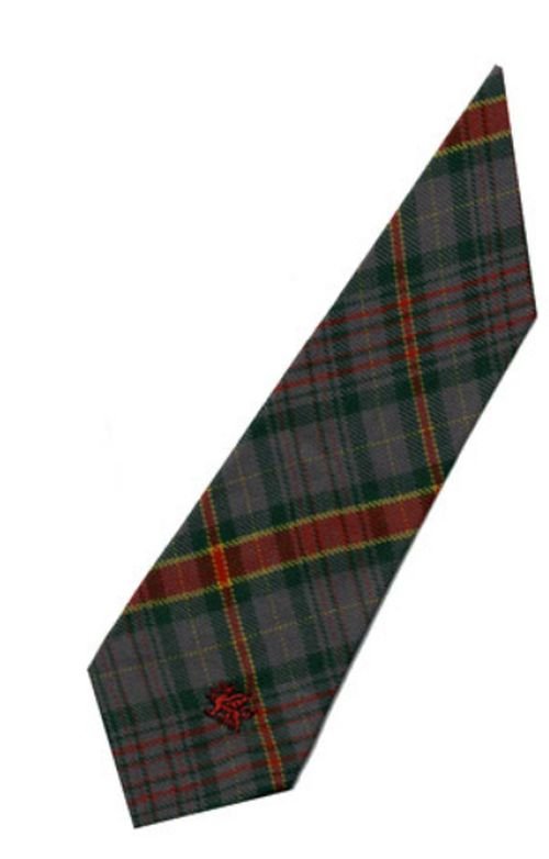 Image 3 of Howell Powell Welsh Tartan Worsted Wool Straight Mens Neck Tie