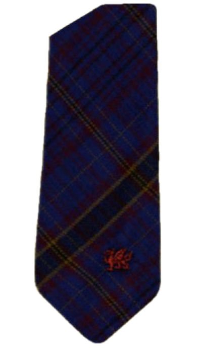 Image 1 of James Welsh Tartan Worsted Wool Straight Mens Neck Tie