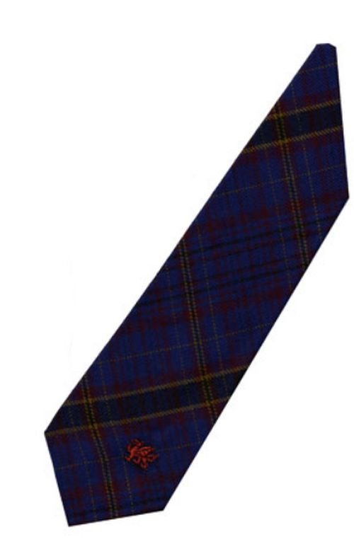 Image 3 of James Welsh Tartan Worsted Wool Straight Mens Neck Tie