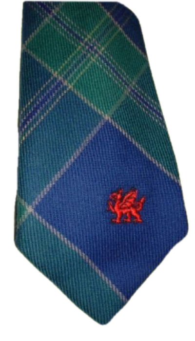 Image 1 of Lewis Welsh Tartan Worsted Wool Straight Mens Neck Tie