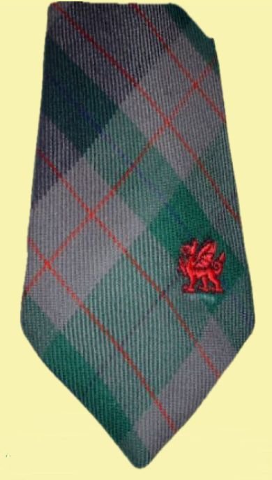 Image 0 of Lloyd Welsh Tartan Worsted Wool Straight Mens Neck Tie