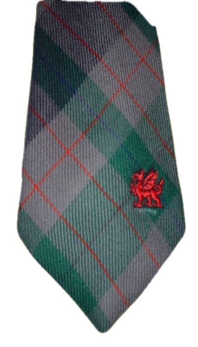 Image 1 of Lloyd Welsh Tartan Worsted Wool Straight Mens Neck Tie