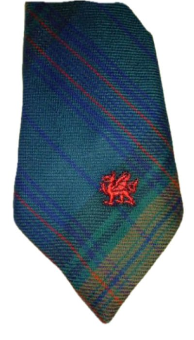 Image 1 of Madoc Welsh Tartan Worsted Wool Straight Mens Neck Tie