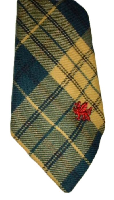 Image 1 of Meredith Welsh Tartan Worsted Wool Straight Mens Neck Tie