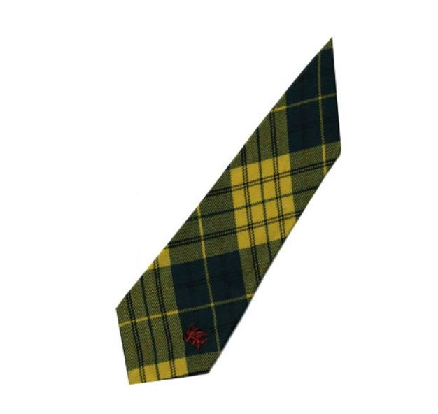 Image 3 of Meredith Welsh Tartan Worsted Wool Straight Mens Neck Tie