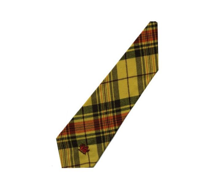 Image 3 of Morgan Welsh Tartan Worsted Wool Straight Mens Neck Tie