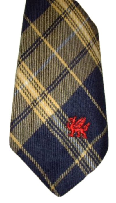 Image 1 of Morris Welsh Tartan Worsted Wool Straight Mens Neck Tie