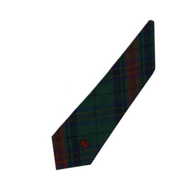 Image 3 of Owen Bowen Welsh Tartan Worsted Wool Straight Mens Neck Tie