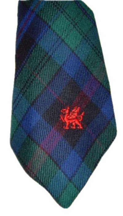 Image 1 of Phillips Welsh Tartan Worsted Wool Straight Mens Neck Tie