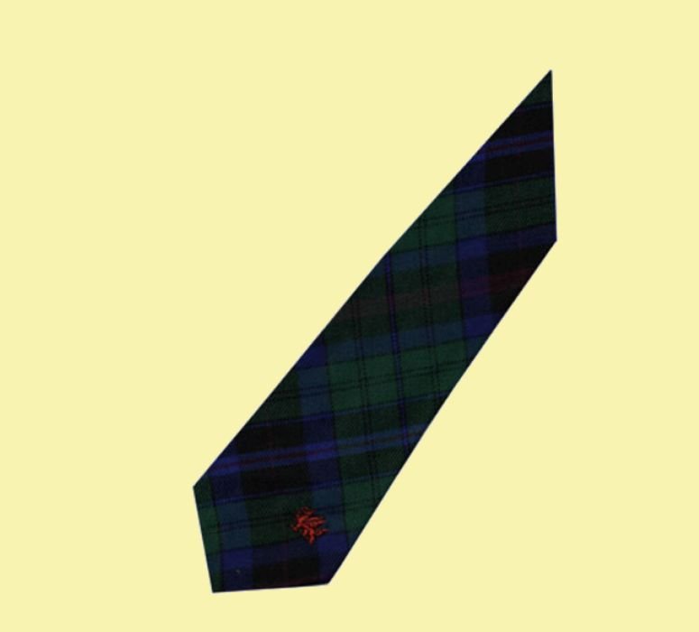 Image 2 of Phillips Welsh Tartan Worsted Wool Straight Mens Neck Tie