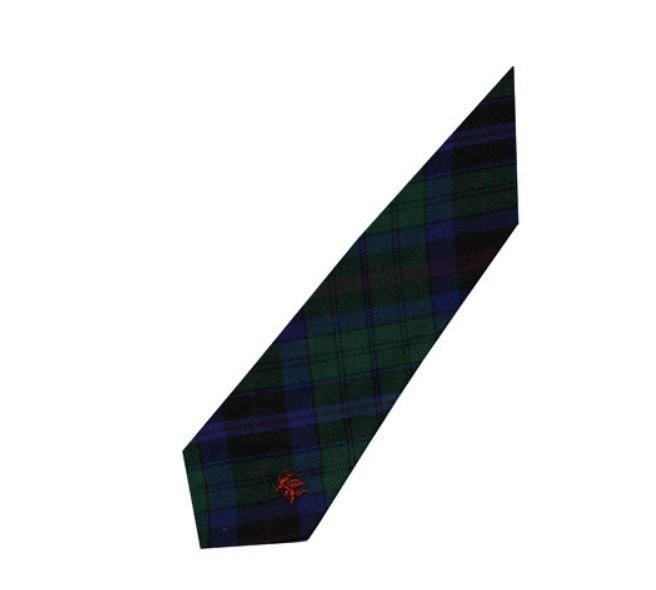 Image 3 of Phillips Welsh Tartan Worsted Wool Straight Mens Neck Tie