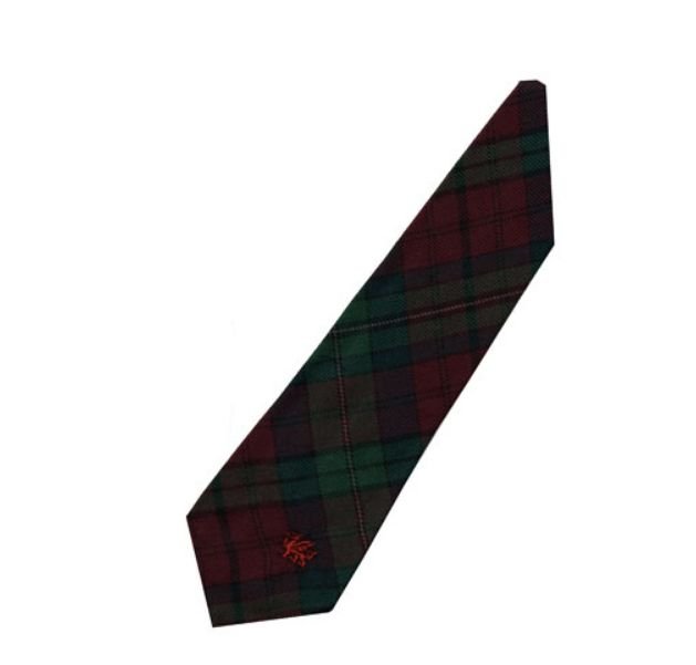 Image 3 of Pope Welsh Tartan Worsted Wool Straight Mens Neck Tie