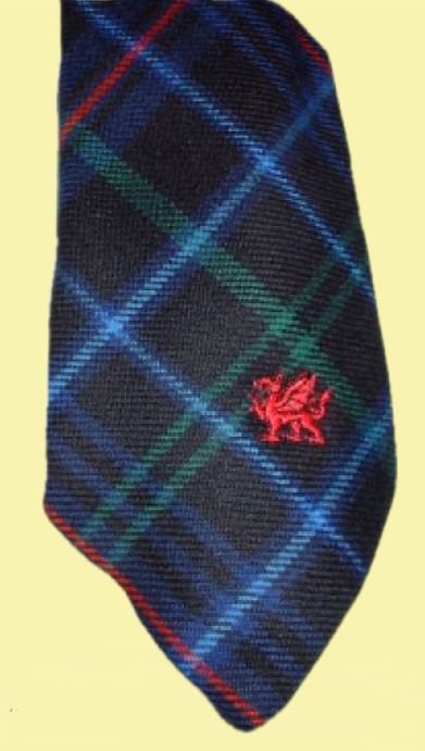 Image 0 of Pride Of Wales Welsh Tartan Worsted Wool Straight Mens Neck Tie