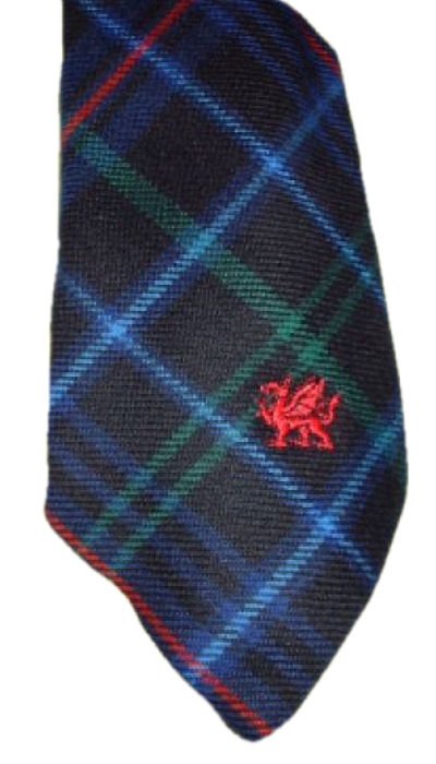 Image 1 of Pride Of Wales Welsh Tartan Worsted Wool Straight Mens Neck Tie