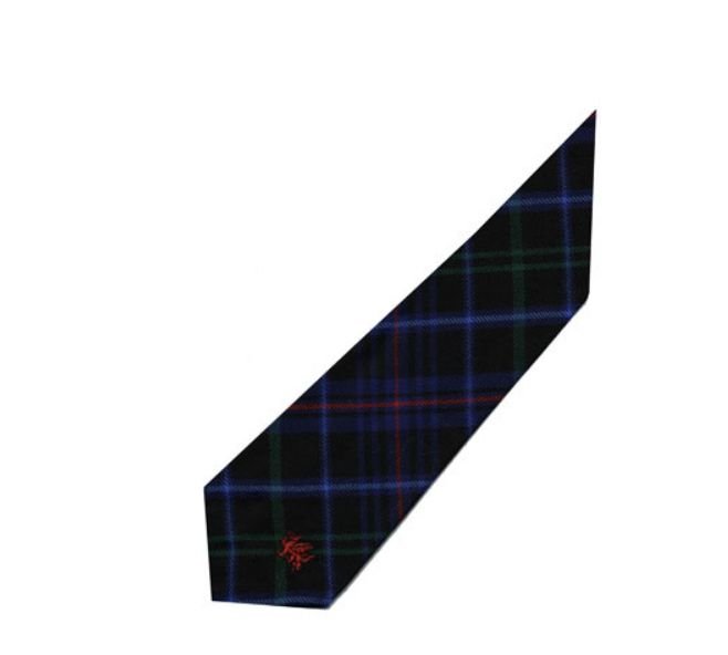 Image 3 of Pride Of Wales Welsh Tartan Worsted Wool Straight Mens Neck Tie