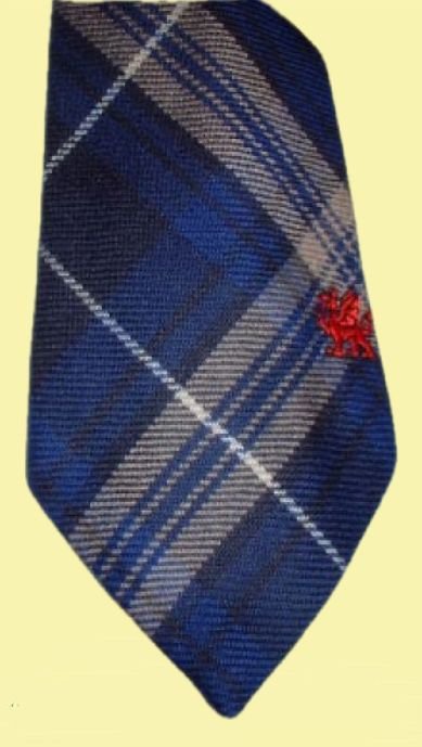 Image 0 of Rees Preece Welsh Tartan Worsted Wool Straight Mens Neck Tie