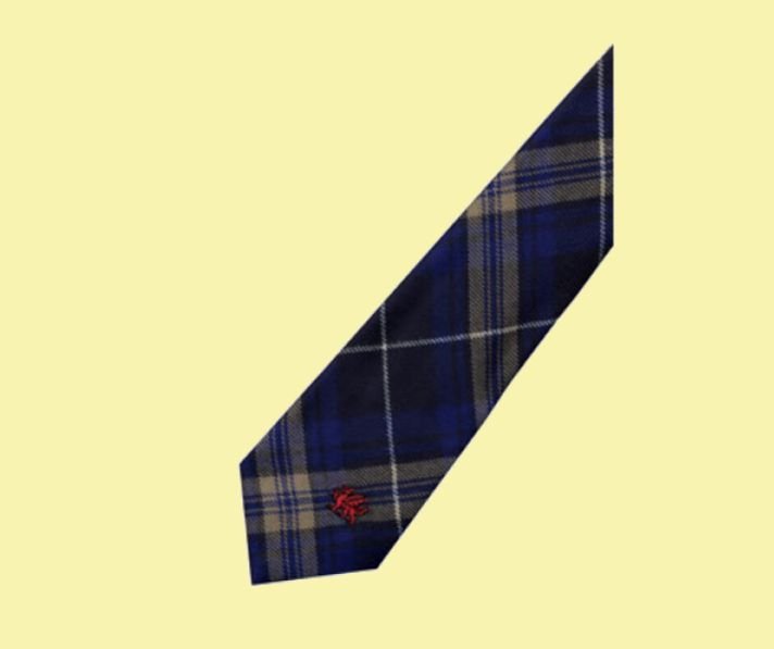 Image 2 of Rees Preece Welsh Tartan Worsted Wool Straight Mens Neck Tie