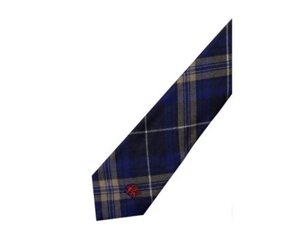 Image 3 of Rees Preece Welsh Tartan Worsted Wool Straight Mens Neck Tie