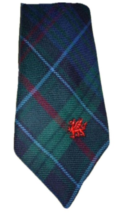 Image 1 of Richards Pritchard Welsh Tartan Worsted Wool Straight Mens Neck Tie
