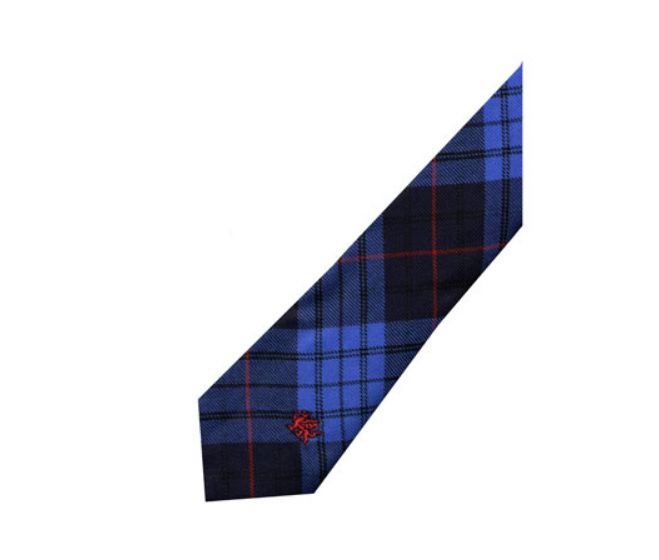 Image 3 of Roberts Probert Welsh Tartan Worsted Wool Straight Mens Neck Tie