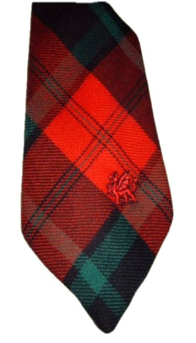 Image 1 of Rosser Welsh Tartan Worsted Wool Straight Mens Neck Tie