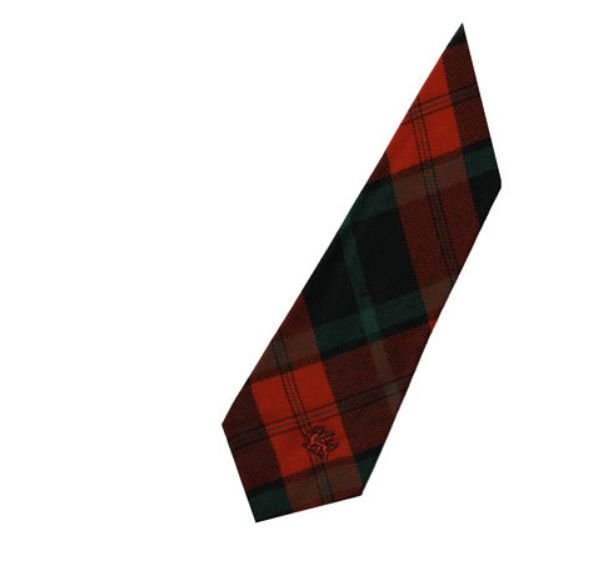 Image 3 of Rosser Welsh Tartan Worsted Wool Straight Mens Neck Tie