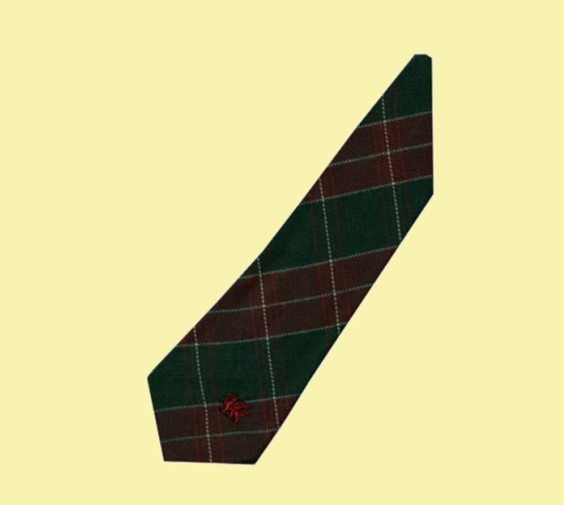 Image 2 of St David Welsh Tartan Worsted Wool Straight Mens Neck Tie